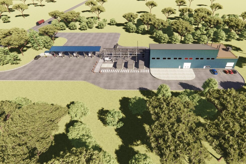 An illustration of the Niagara Hydrogen Centre
